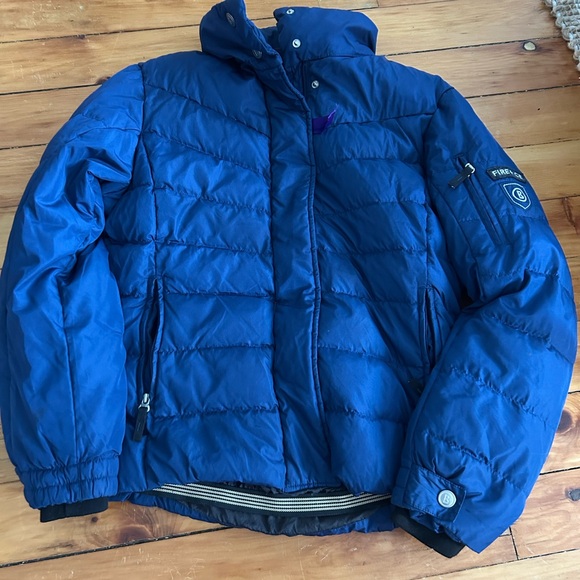 Bogner fire + ice blue puffer quilted jacket small - Picture 1 of 11